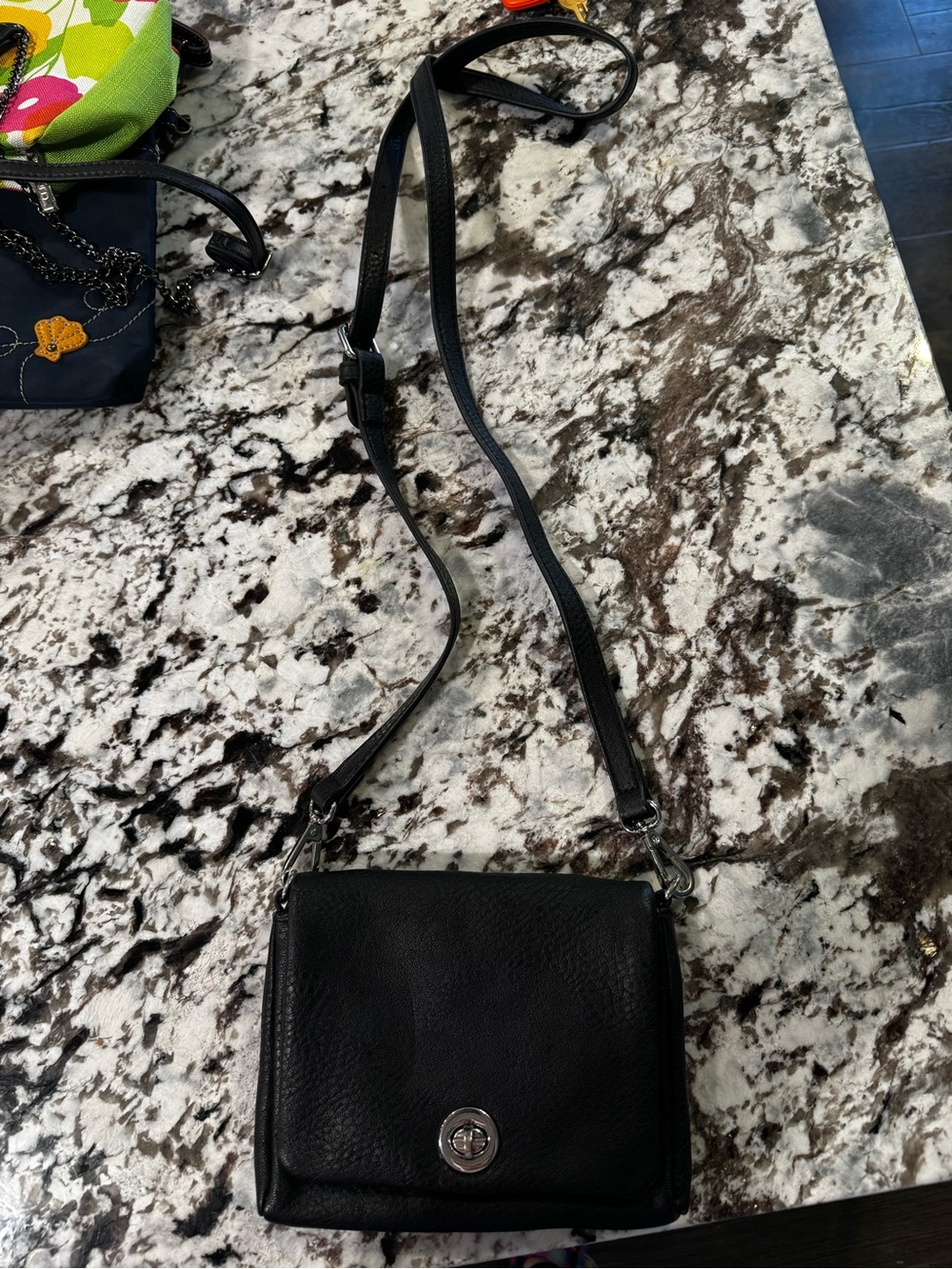 Classic Black Leather Crossbody Bag - Timeless Everyday Style